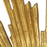 Deknudt Sunburst Sun Mirror Gilded Wood Sixties 69cm