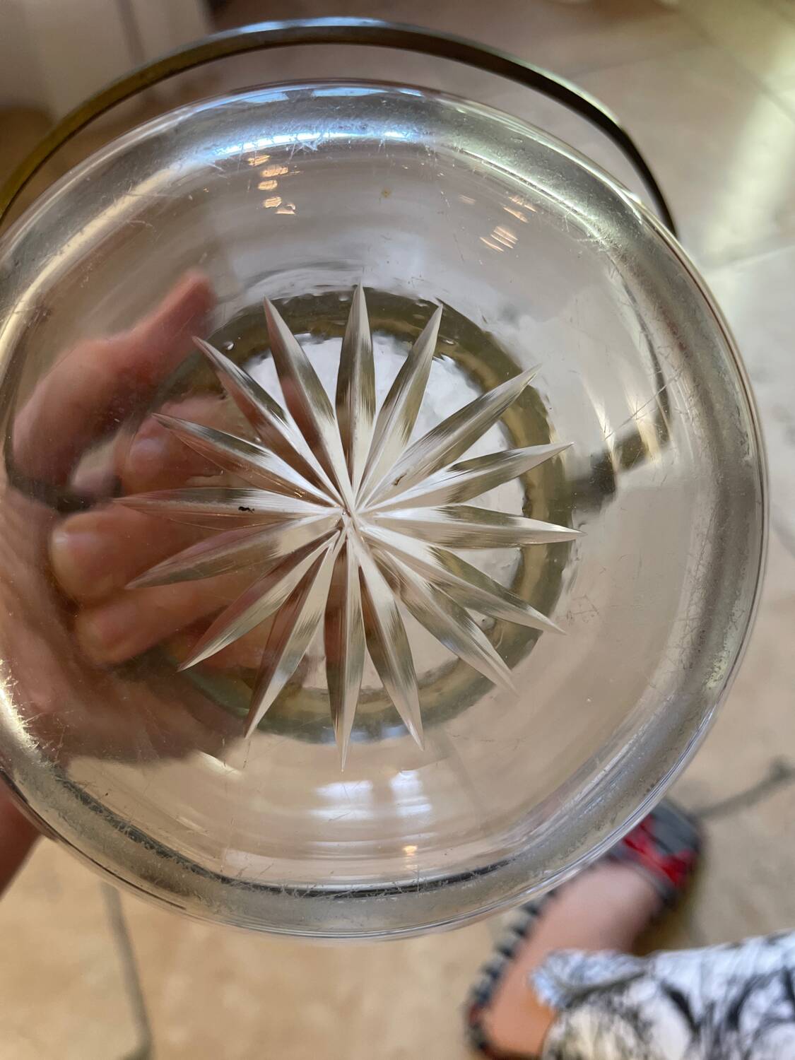 Engraved Crystal Cookie Jar