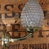 Sconce brass "pine apple" and glass