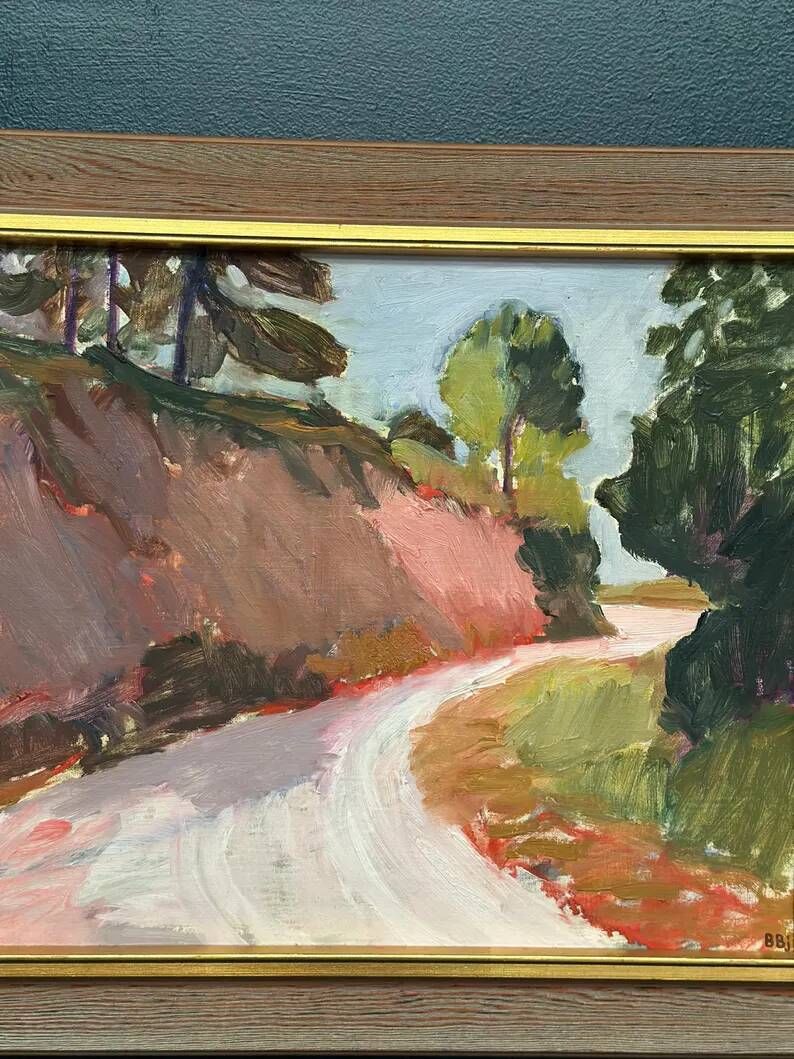 Original Danish Oil on Canvas – “Varm dag, Frankrike”  by Bente Bjerregaard