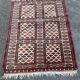 Burgundy Afghan wool Persian rug 95x125cm