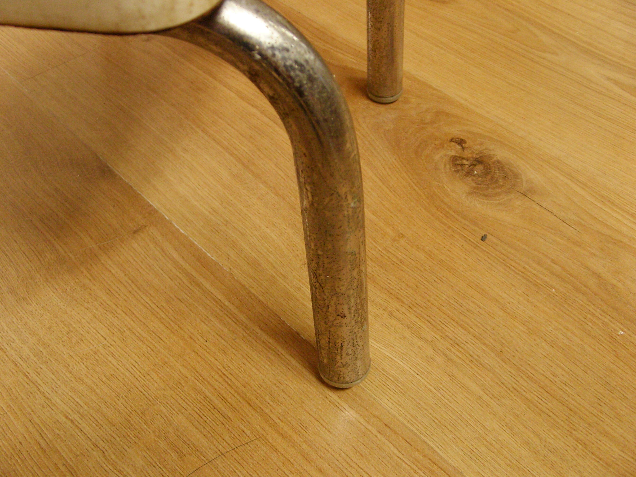 Stepladder stool in sky blue formica Vintage