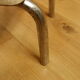 Stepladder stool in sky blue formica Vintage