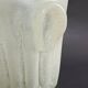 Beige fluted ear-shaped glass paste bucket