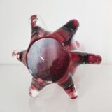 Vase Murano splash pink glass