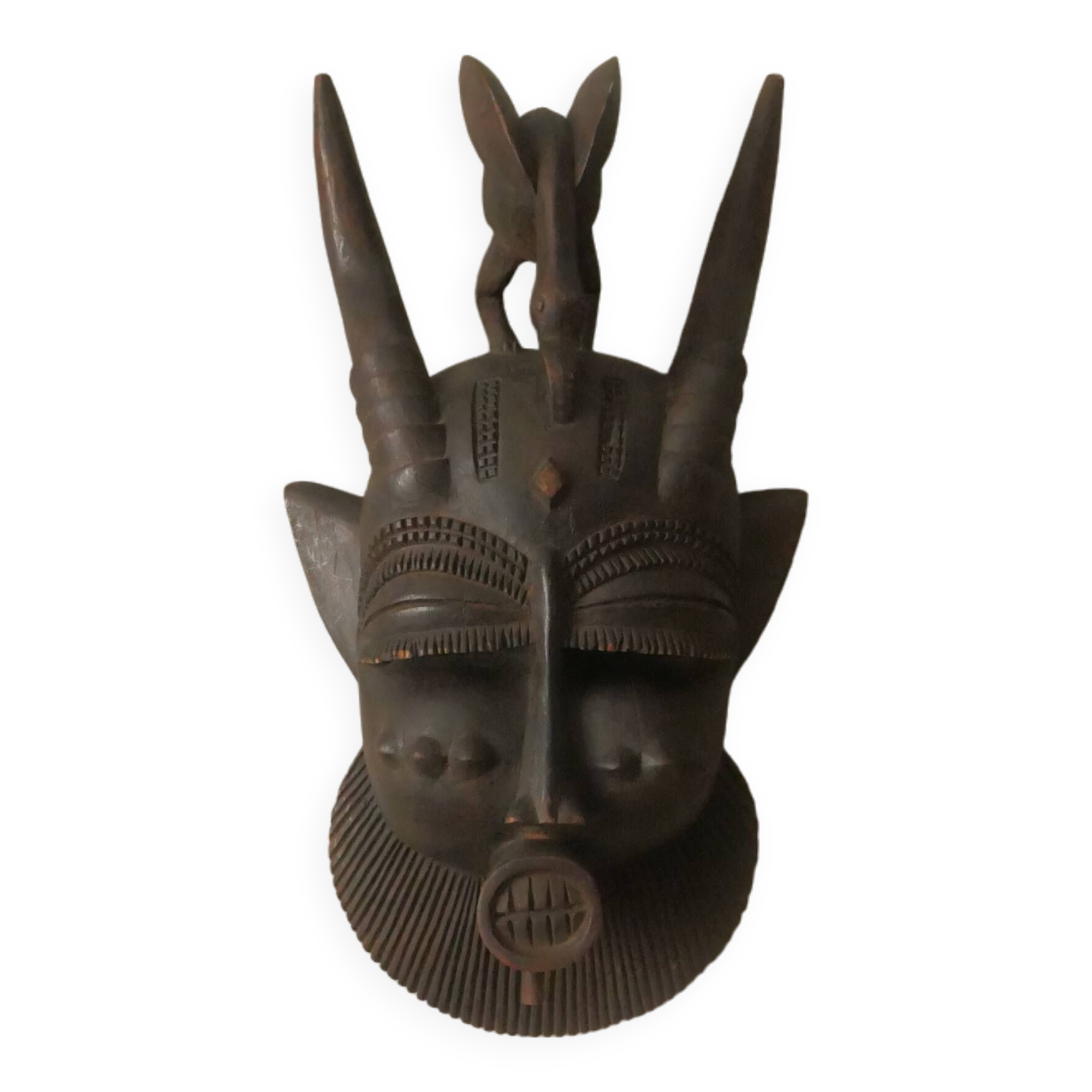 Tribal decoration mask sculpture ethnic African art