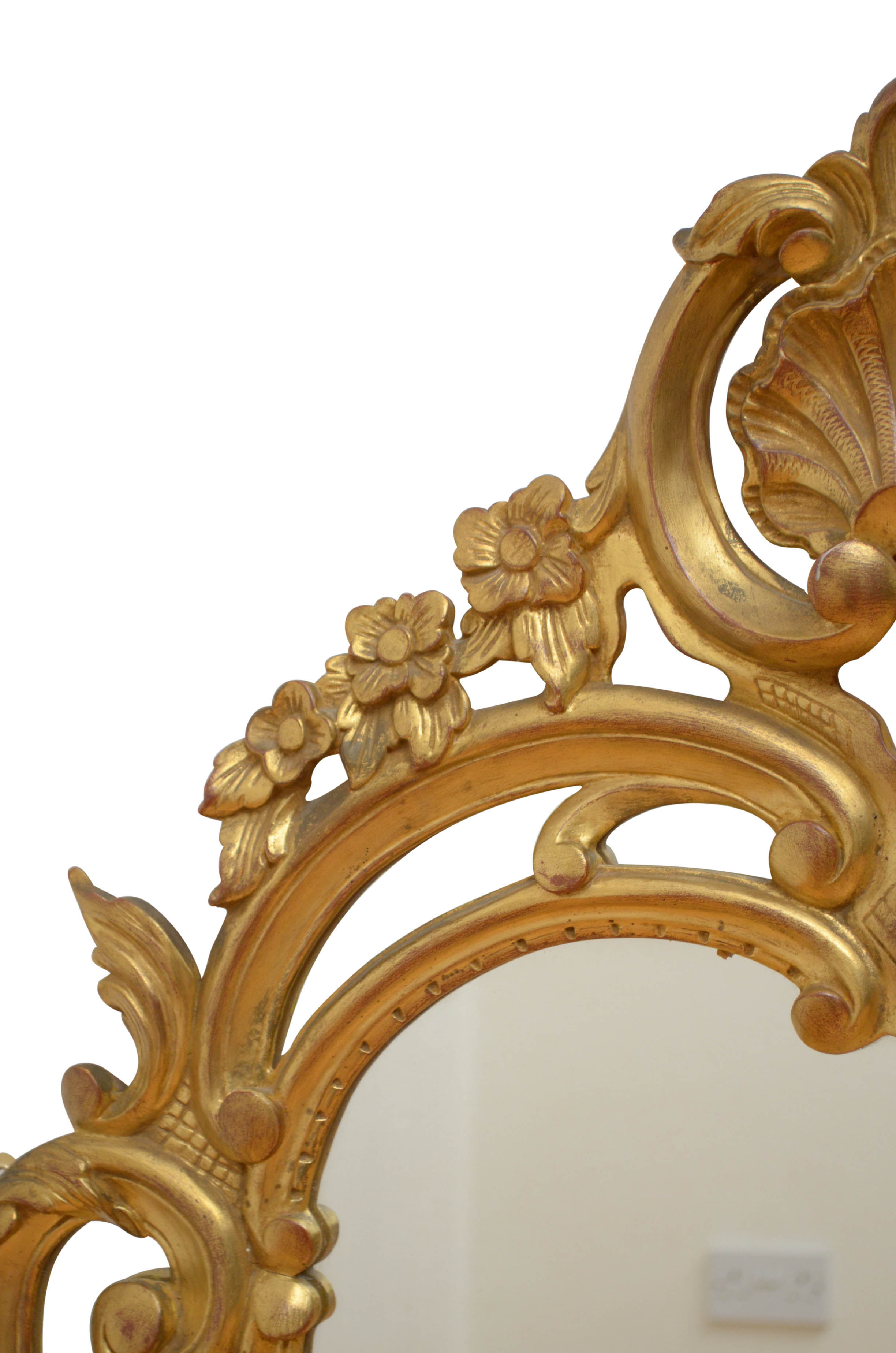 19th century giltwood wall mirror - 116x71cm
