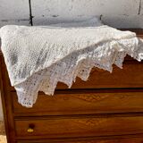 Ancien couvre lit  crochet fait main