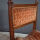 Curule Chair in Solid Walnut, Renaissance taste – Late 19th century