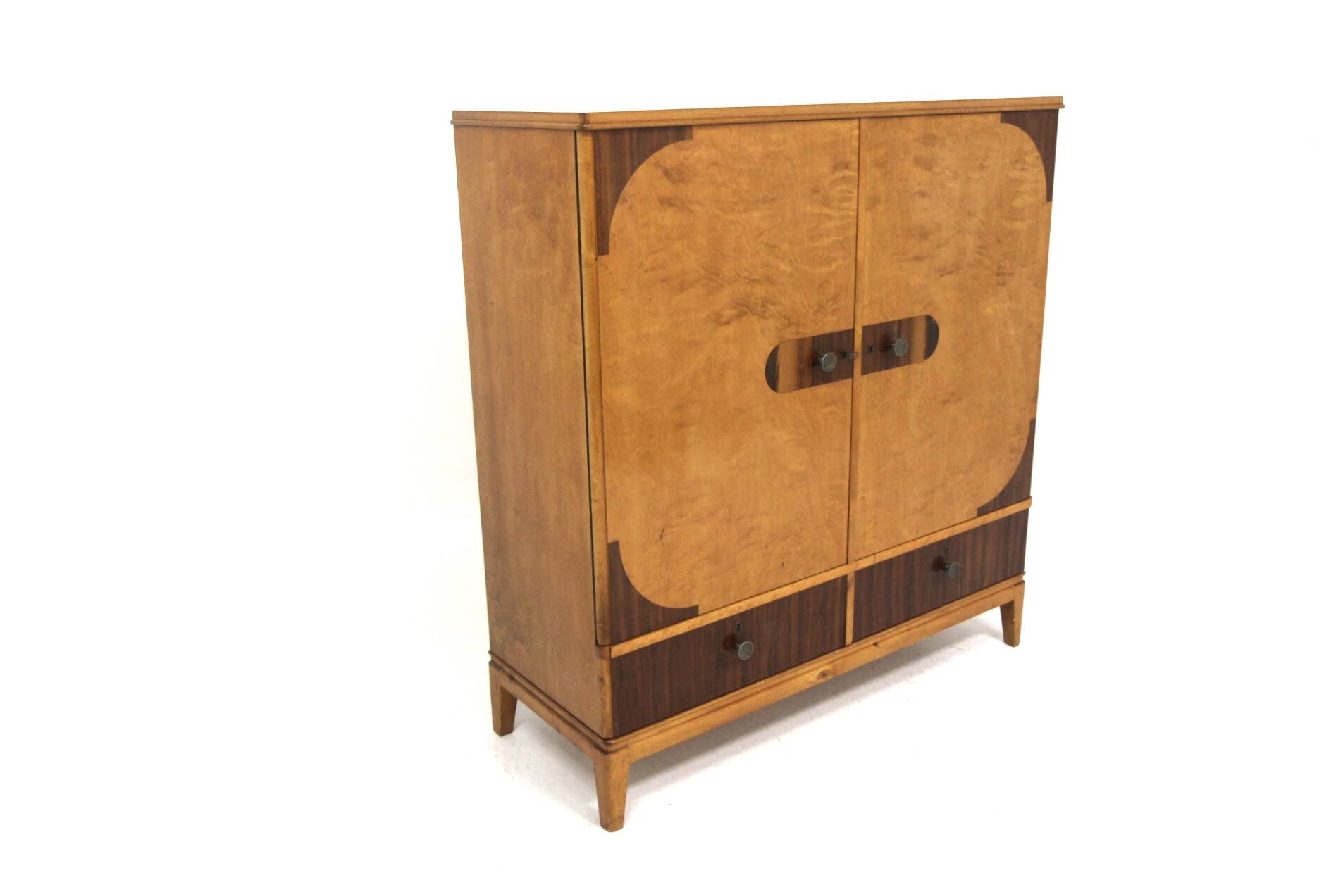 Commode scandinave en orme, Swedish modern, Suède, 1940