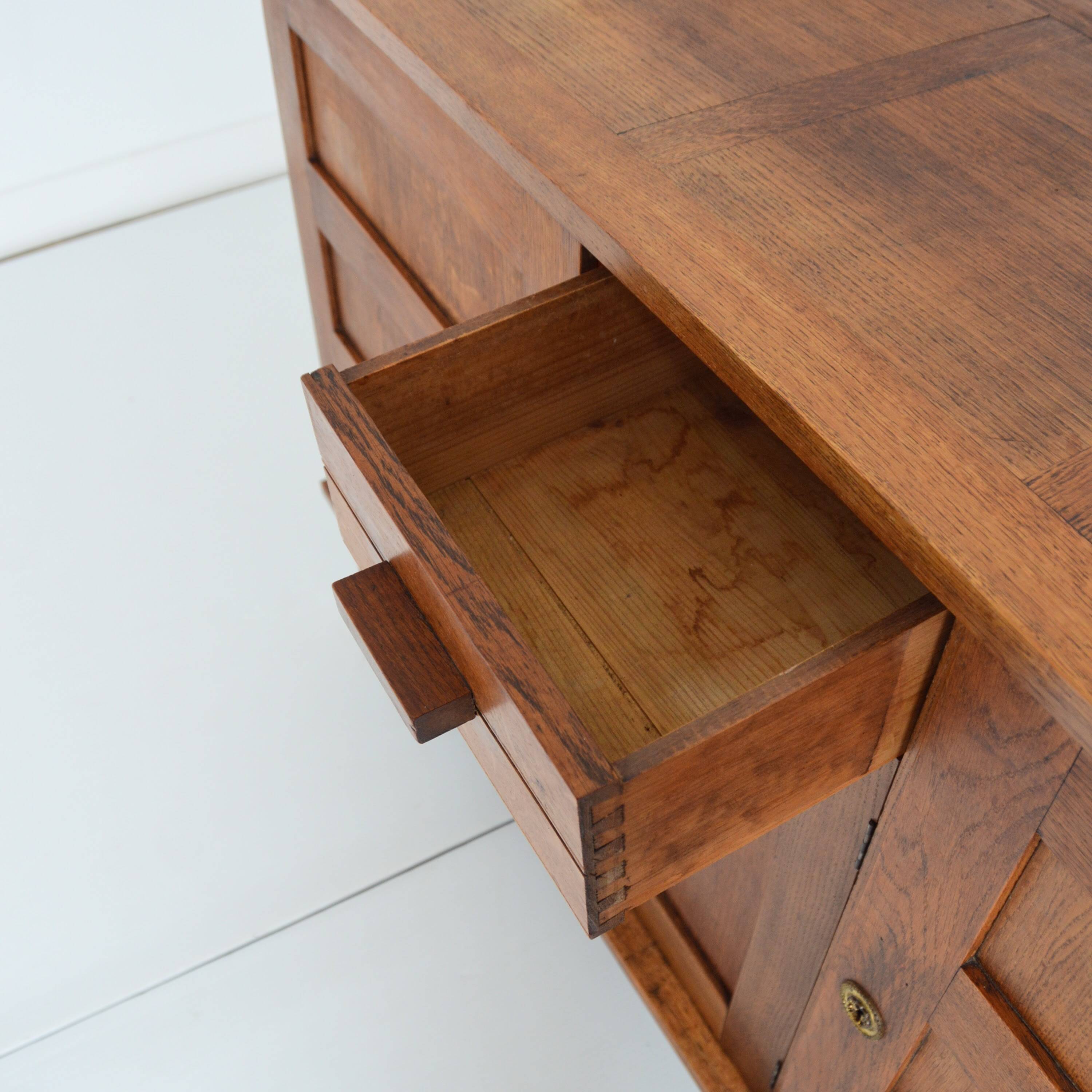 Rare René Gabriel oak sideboard from the 40s / 50s vintage