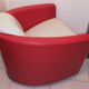 Pair of club chairs "Hotel" two-tone house Calia Italia