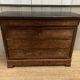 Commode anglaise vers 1920 plaquée acajou et plateau marbre