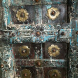 Indian door in old teak