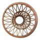 Round vintage rattan table