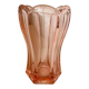 Art Deco Style Pink Glass Vase