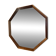 Hexagonal mirror with teak frame, Denmark 1960