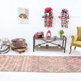 3x10 Geometric Oushak Runner Rug