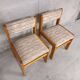 Suite de 2 chaises vintage Baumann en bois et tissu de laine années 70