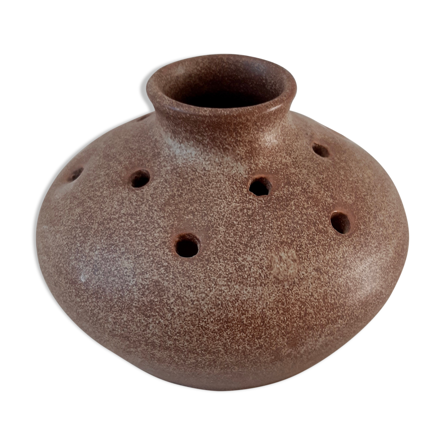 Vase sandstone flowers by Vallauris