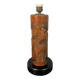 Japanese Carved Bamboo Samurai Lamp Base, Mid-20th Century. Ref.: TL2003