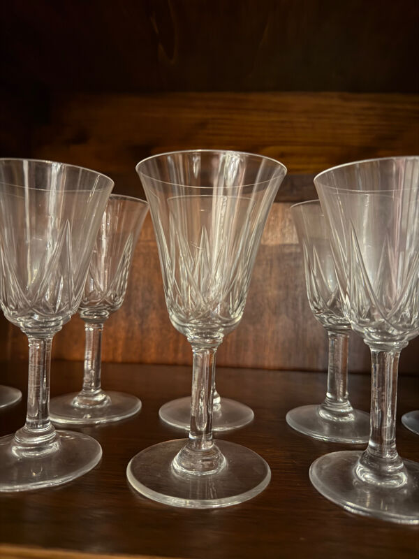 Série de 36 verres en cristal