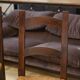 Set of 4 chairs in elm and straw by Aranjou 1950s