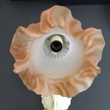 Sconce metal flowers shades pastels