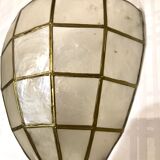 Pair of mother-of-pearl shell sconces