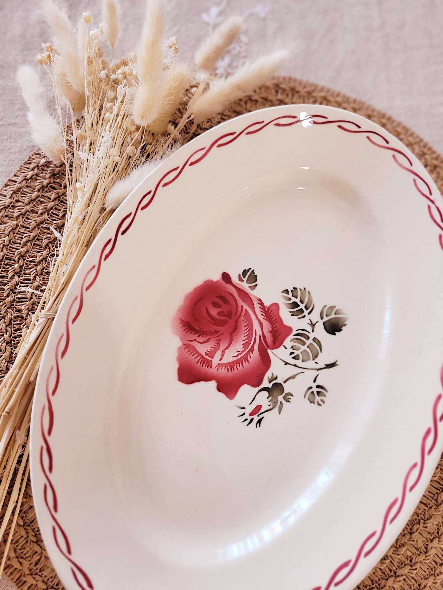oval plate Badonviller