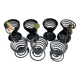 Lot de 7 cocotiers diabolo métal design