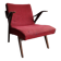 Vintage mid-century Tatra lounge chair in bent Czech wood.