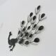 Metal peacock, 60s wall decoration