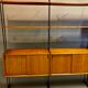 Flexible shelf teak and metal design scandinavian 1950