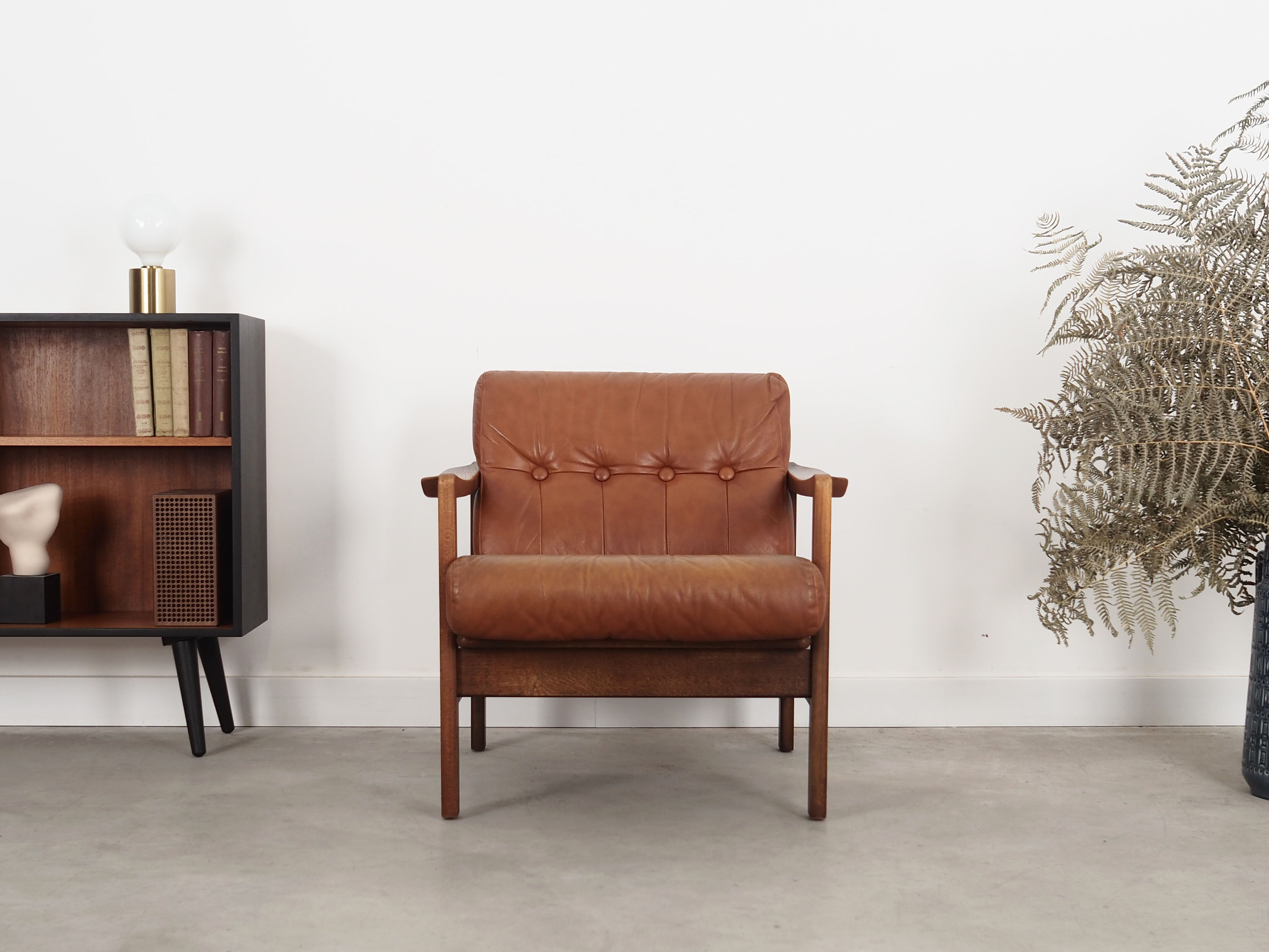 Oak armchair, Danish design, 60s, production: Denmark