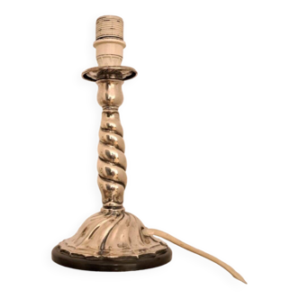 Lampe de table argentée