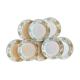 Set of 8 vintage plates in palmyre de sarreguemines iron earth (lot 3)