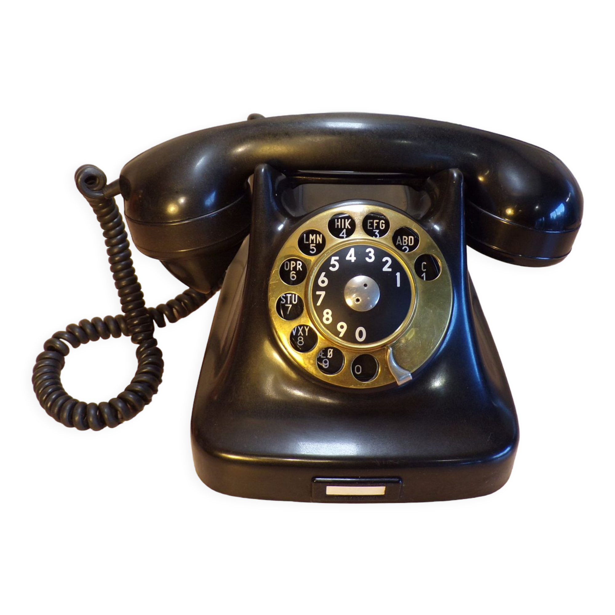 Vintage dial phone in bakelite Denmark