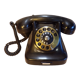 Vintage dial phone in bakelite Denmark