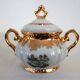 Coffee service 6 cups Swan Lake vintage Italian porcelain