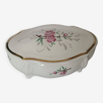 Porcelain candy box of the city floral decoration