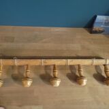 Coat rack in wood with 5 hooks