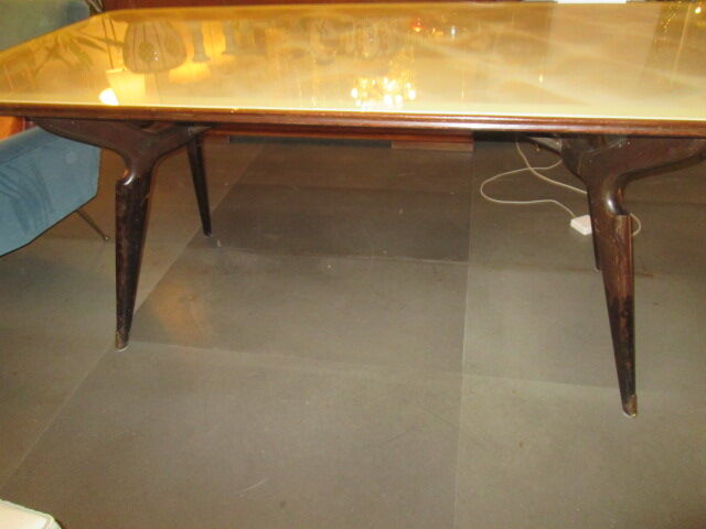 Table with glass top from the 70s