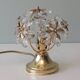 Table lamp, gilt metal and crystal, Belgium 1960s