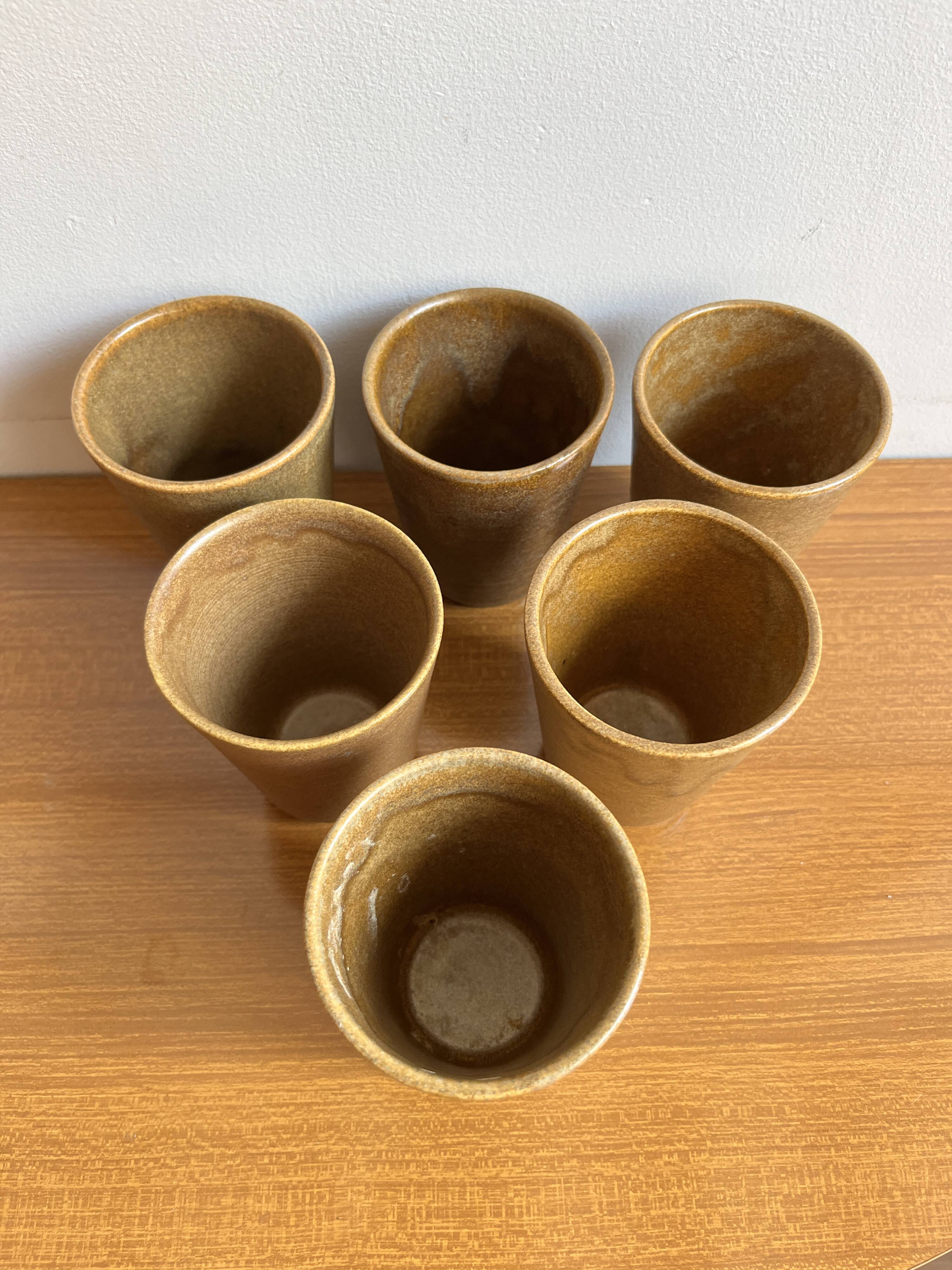 Digoin stoneware tumbler glasses