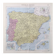 Carte Espagne et Portugal vintage 43x43cm de 1950