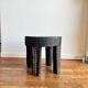 Bout de canapé tabouret massif en bois - table d'appoint- table de chevet