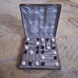 Box of 12 art deco knife holders (salt shaker, pepper shaker)