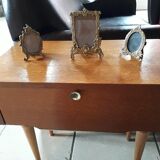 Bedside 60s blond wood