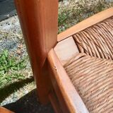 6 solid elm chairs